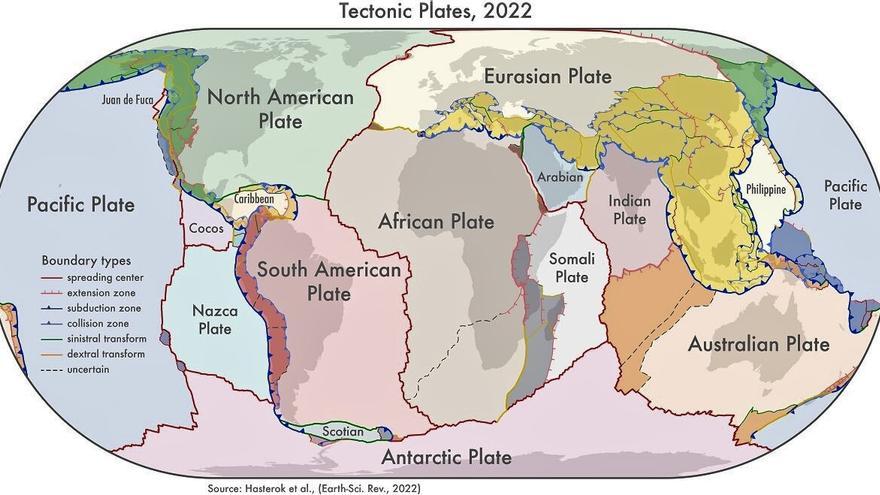 Presentan El Nuevo Mapa De Las Placas Tect Nicas De La Tierra