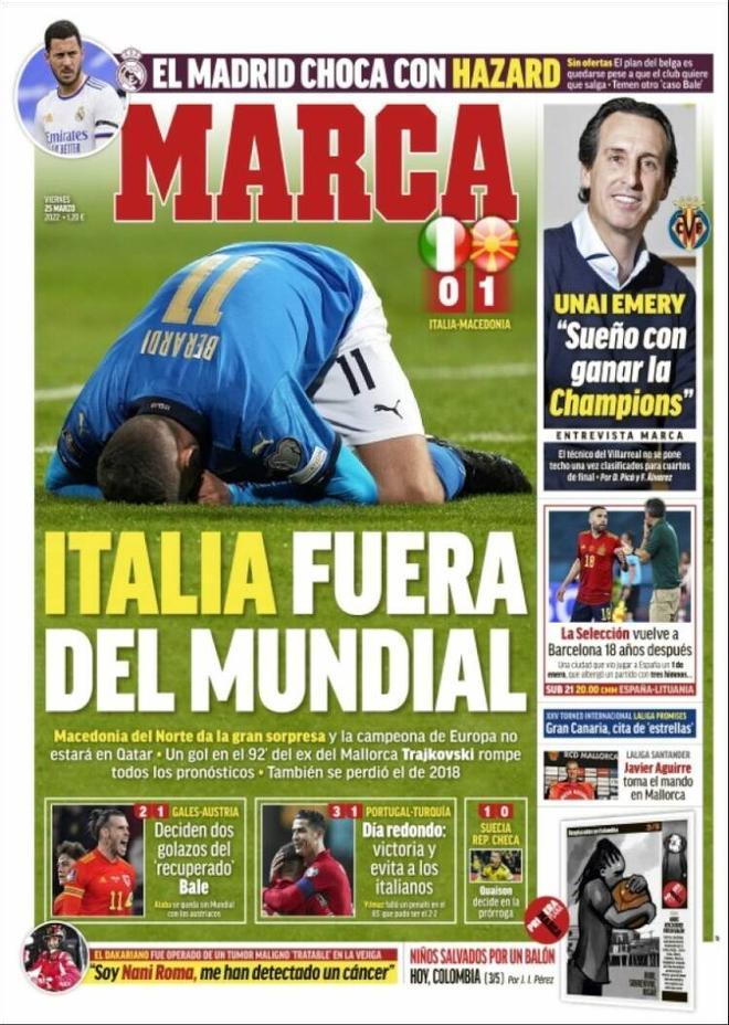 Estas son las portadas de la prensa deportiva de hoy