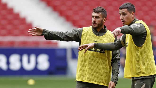 El entrenamiento del Atlético El entrenamiento del Atlético