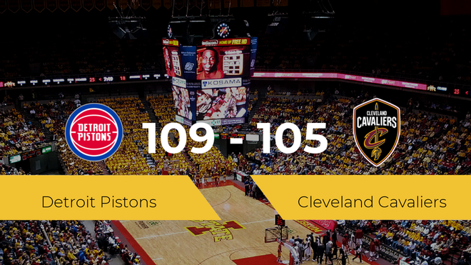 Detroit Pistons gana a Cleveland Cavaliers (109-105) Detroit Pistons gana a Cleveland Cavaliers (109-105)
