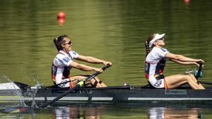 Cid y Díaz durante la prueba en Suiza Cid y Díaz durante la prueba en Suiza