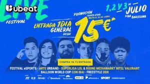 UBEAT Festival, el 1,2 y 3 de julio en Fira Barcelona
