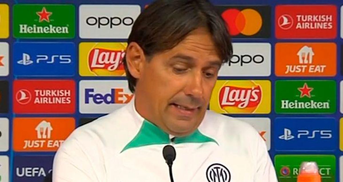 Inzaghi en rueda de prensa Inzaghi en rueda de prensa