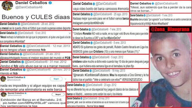 Los tuits barcelonistas de Dani Ceballos Los tuits barcelonistas de Dani Ceballos