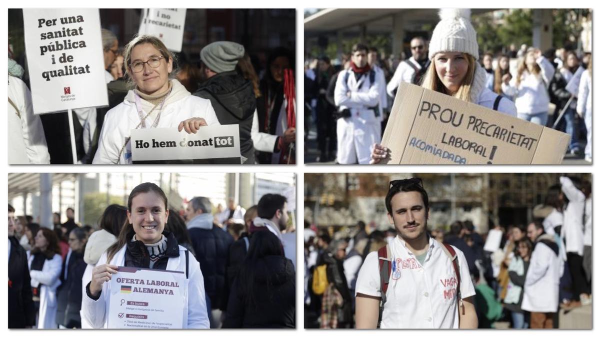 Primera jornada de huelga de los médicos catalanes