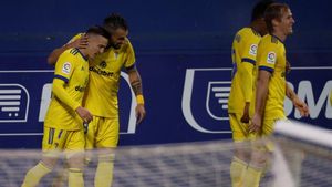 Imagen de archivo de los futbolistas del Cádiz Imagen de archivo de los futbolistas del Cádiz