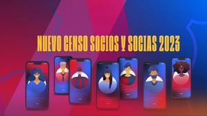 La imagen del censo para los socios y las socias del club azulgrana
