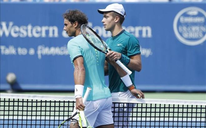 Rafa Nadal no pudo responder al juego de Borna Coric Rafa Nadal no pudo responder al juego de Borna Coric