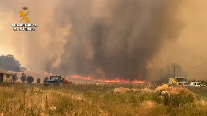 Detenido por negligencia grave el autor del fuego que quemó 3.000 hectáreas en Burgos
