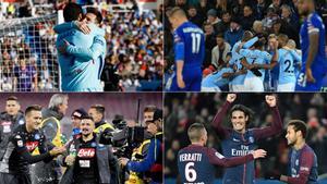 Barça, City, PSG y Nápoles comparten un inicio de liga arrollador
