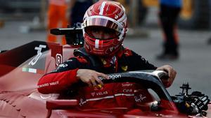 Charles Leclerc durante el GP de Azerbaiyán de F1