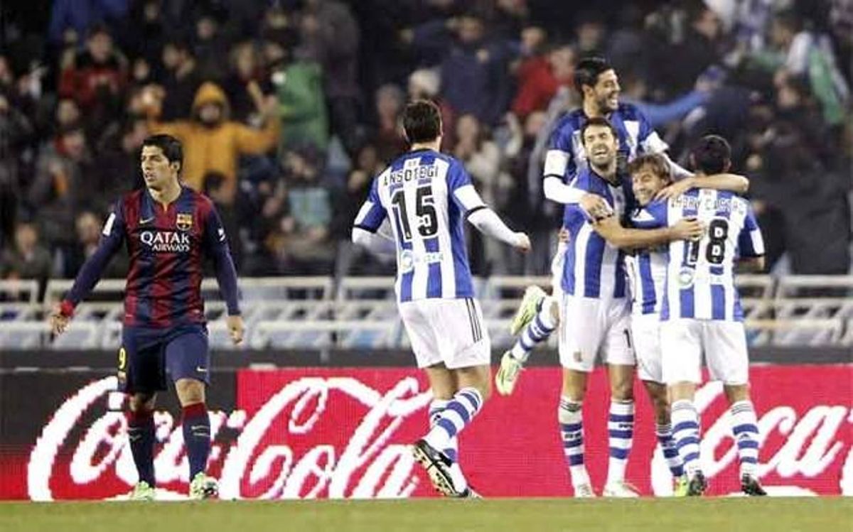 Luis Suárez, ante la Real Sociedad Luis Suárez, ante la Real Sociedad