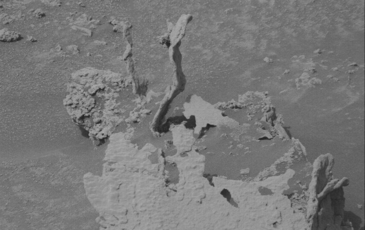 Las extrañas figuras registradas en Marte.