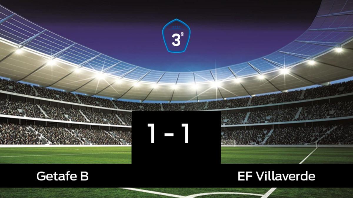 El Getafe B empató ante el Villaverde (1-1)