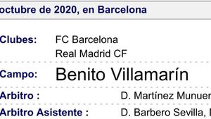El clásico se jugó en el Benito Villamarín, según el colegiado, Martínez Munuera El clásico se jugó en el Benito Villamarín, según el colegiado, Martínez Munuera