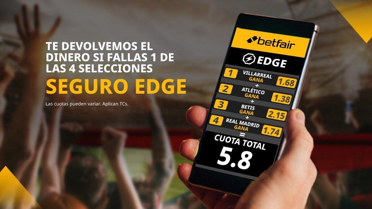 Victorias de Villarreal, Atlético, Betis y Real Madrid con seguro a 5.8 Victorias de Villarreal, Atlético, Betis y Real Madrid con seguro a 5.8