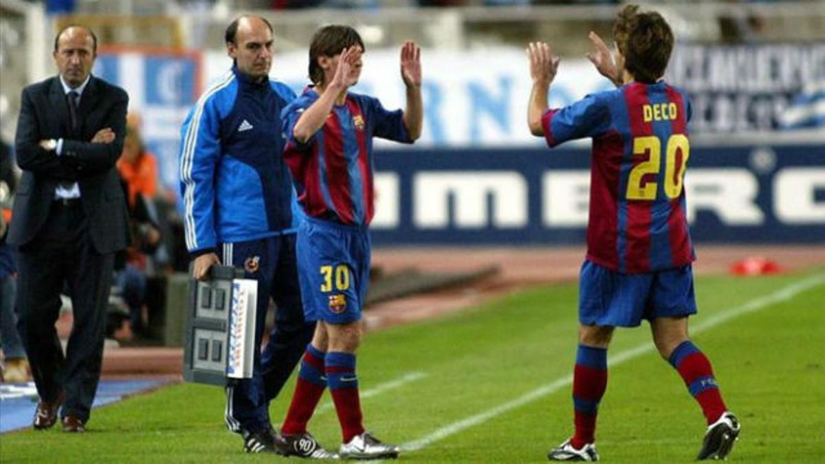 Así fue el debut de Messi en partido oficial