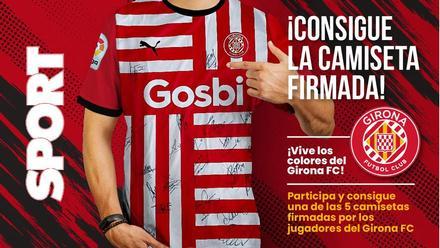 Sorteamos 5 camisetas oficiales firmadas por los jugadores del Girona CF
