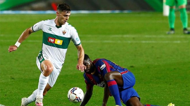 Lucas Boyé, durante un partido del Elche esta temporada. Lucas Boyé, durante un partido del Elche esta temporada.
