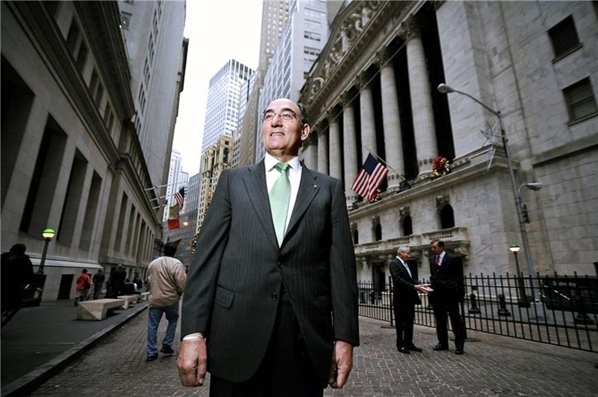 Archivo - Ignacio Sánchez-Galán en Wall Street