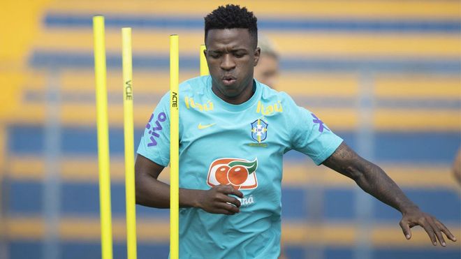 Entrenar es lo más hace Vinicius Jr. en la Seleçao Entrenar es lo más hace Vinicius Jr. en la Seleçao