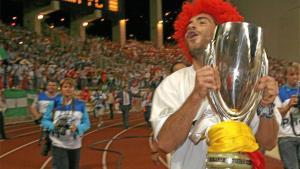 Maresca, celebrando la Supercopa de Europa lograda en 2006