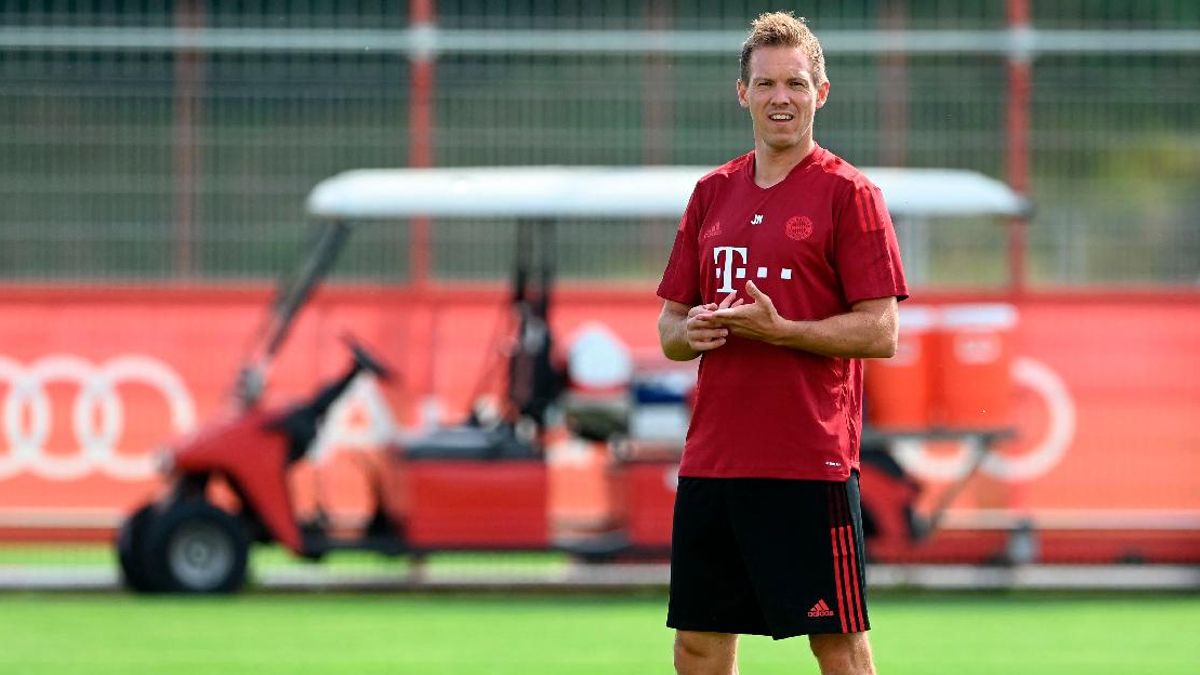 Nagelsmann durante un entrenamiento del Bayern Nagelsmann durante un entrenamiento del Bayern
