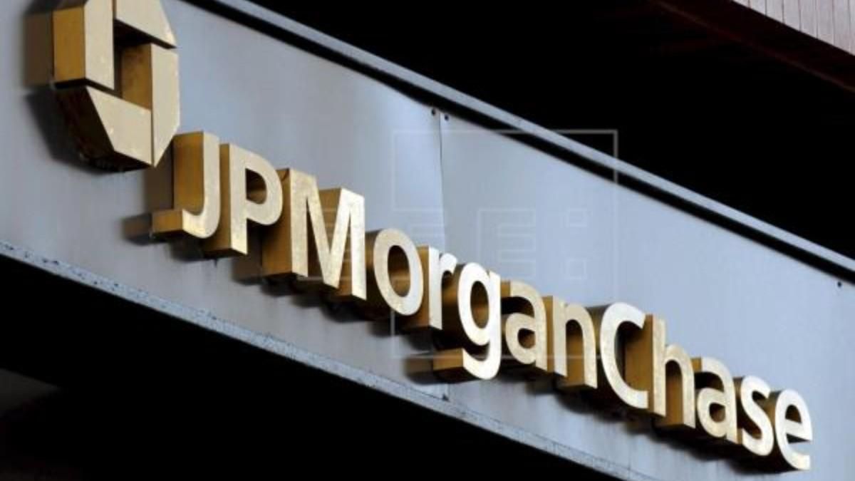 Logo del banco JP Morgan Chase en Nueva York Logo del banco JP Morgan Chase en Nueva York
