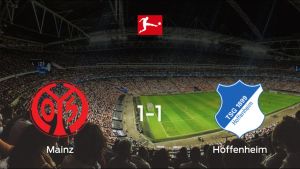 El Mainz 05 y el Hoffenheim empatan a uno en el Opel Arena El Mainz 05 y el Hoffenheim empatan a uno en el Opel Arena