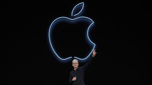 El director ejecutivo de Apple, Tim Cook, en una presentación en 2019.