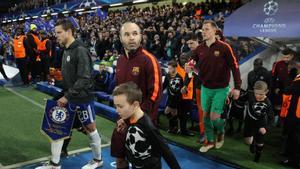 Azpilicueta, junto a Iniesta y Ter Stegen hace un puñado de años