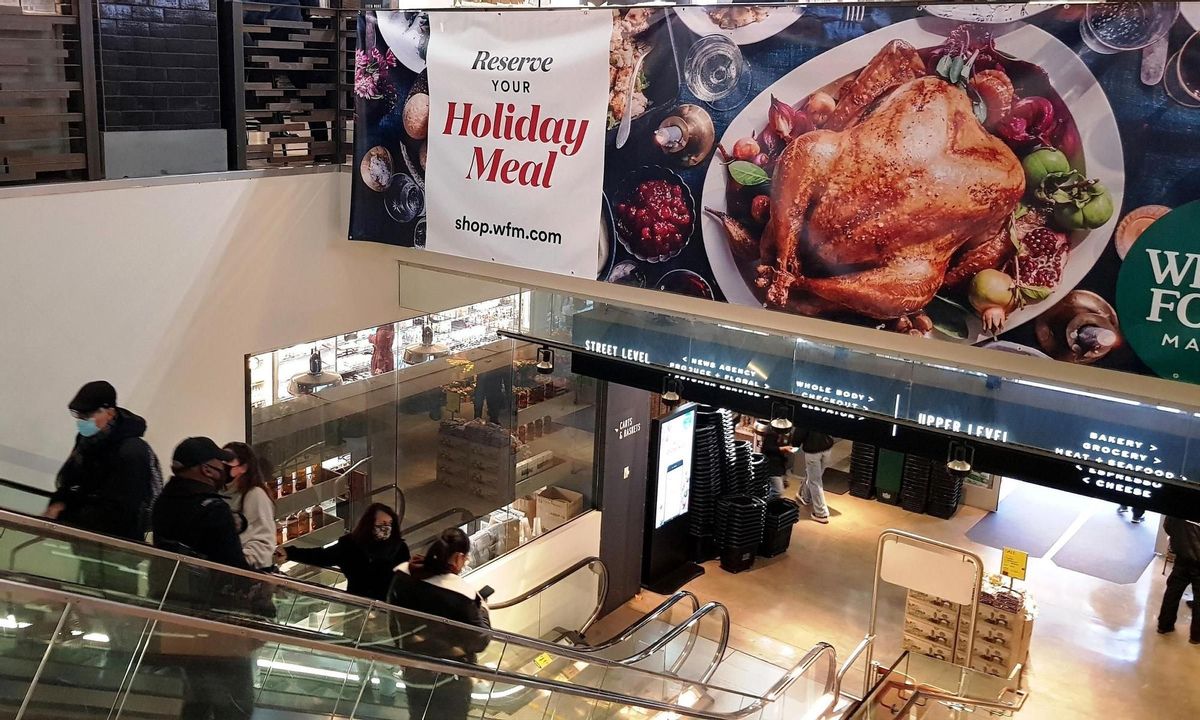 Ofertas de pavo para el Día de Acción de Gracias en un supermercado de Nueva York Ofertas de pavo para el Día de Acción de Gracias en un supermercado de Nueva York