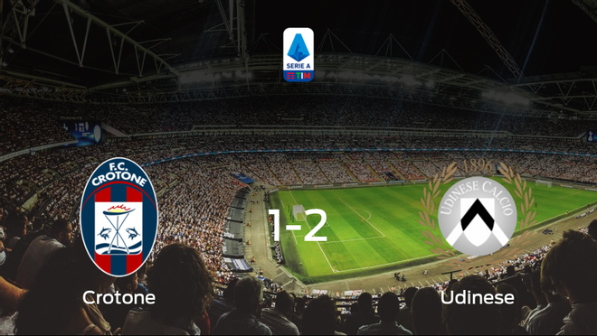 El Udinese deja sin sumar puntos al Crotone (1-2) El Udinese deja sin sumar puntos al Crotone (1-2)