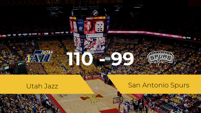 Utah Jazz se impone por 110-99 frente a San Antonio Spurs Utah Jazz se impone por 110-99 frente a San Antonio Spurs