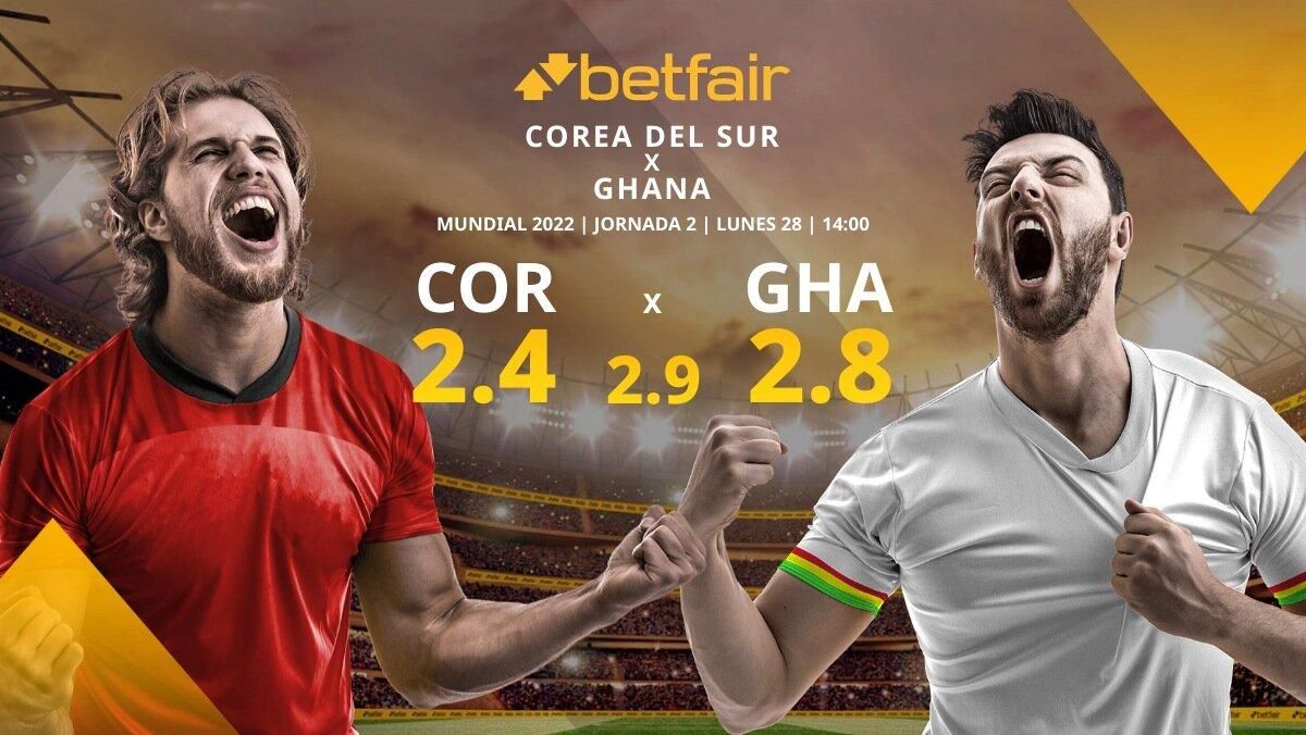 Corea del Sur vs. Ghana: horario, TV, alineaciones, estadísticas y pronósticos Corea del Sur vs. Ghana: horario, TV, alineaciones, estadísticas y pronósticos