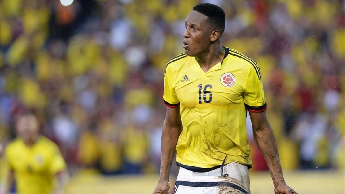 Mina, en un partido con su selección Mina, en un partido con su selección