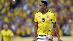 Mina, en un partido con su selección Mina, en un partido con su selección