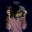 La cantante y compositora Sia, oculta tras un sombrero y una peluca bicolor.