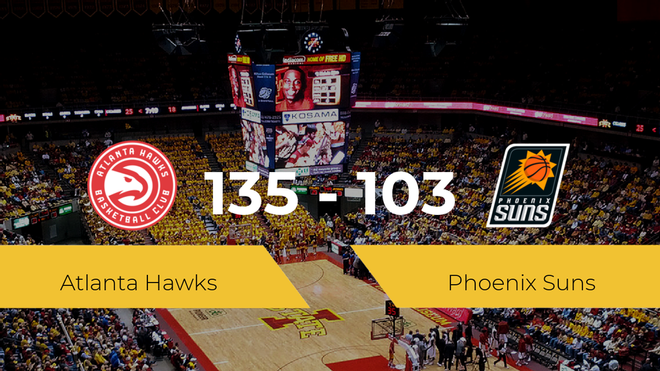Atlanta Hawks se hace con la victoria contra Phoenix Suns por 135-103 Atlanta Hawks se hace con la victoria contra Phoenix Suns por 135-103