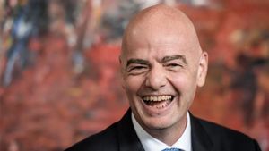 Gianni Infantino, durante un acto de la FIFA. Gianni Infantino, durante un acto de la FIFA.