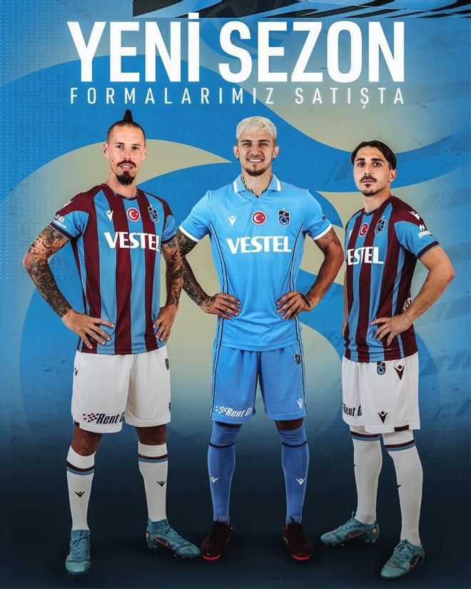 Trabzonspor, campeón de Turquía, presentó sus camisetas Macron 2022/23