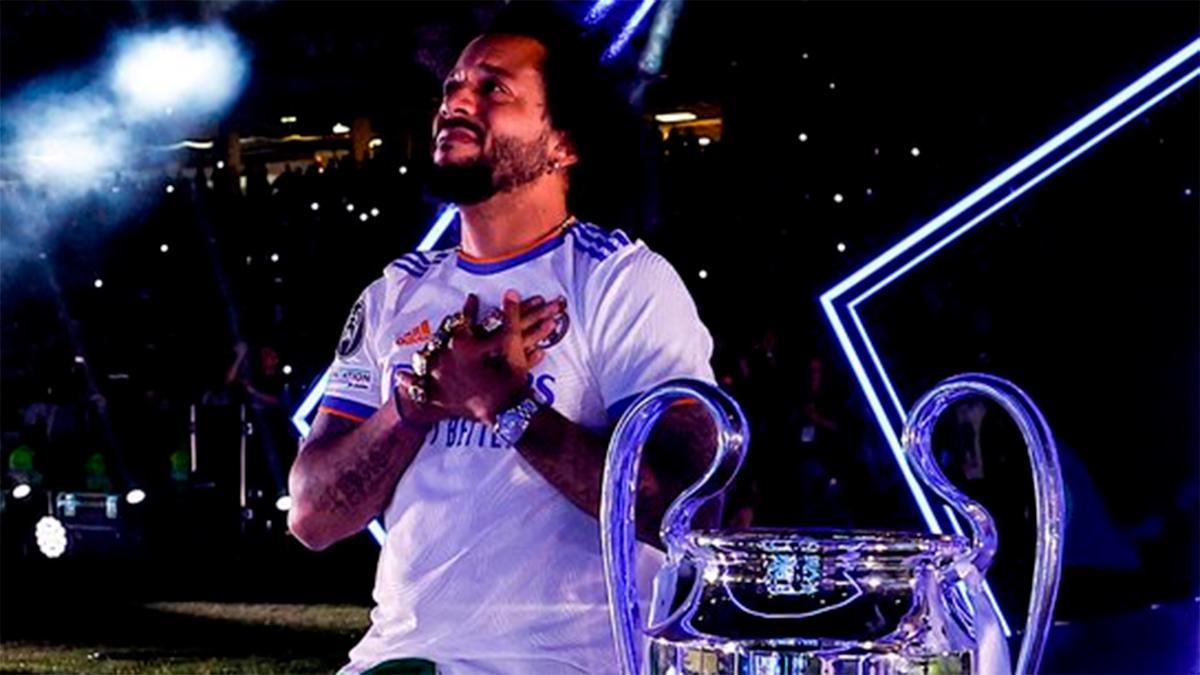Marcelo se despidió de la afición del Real Madrid entre lágrimas