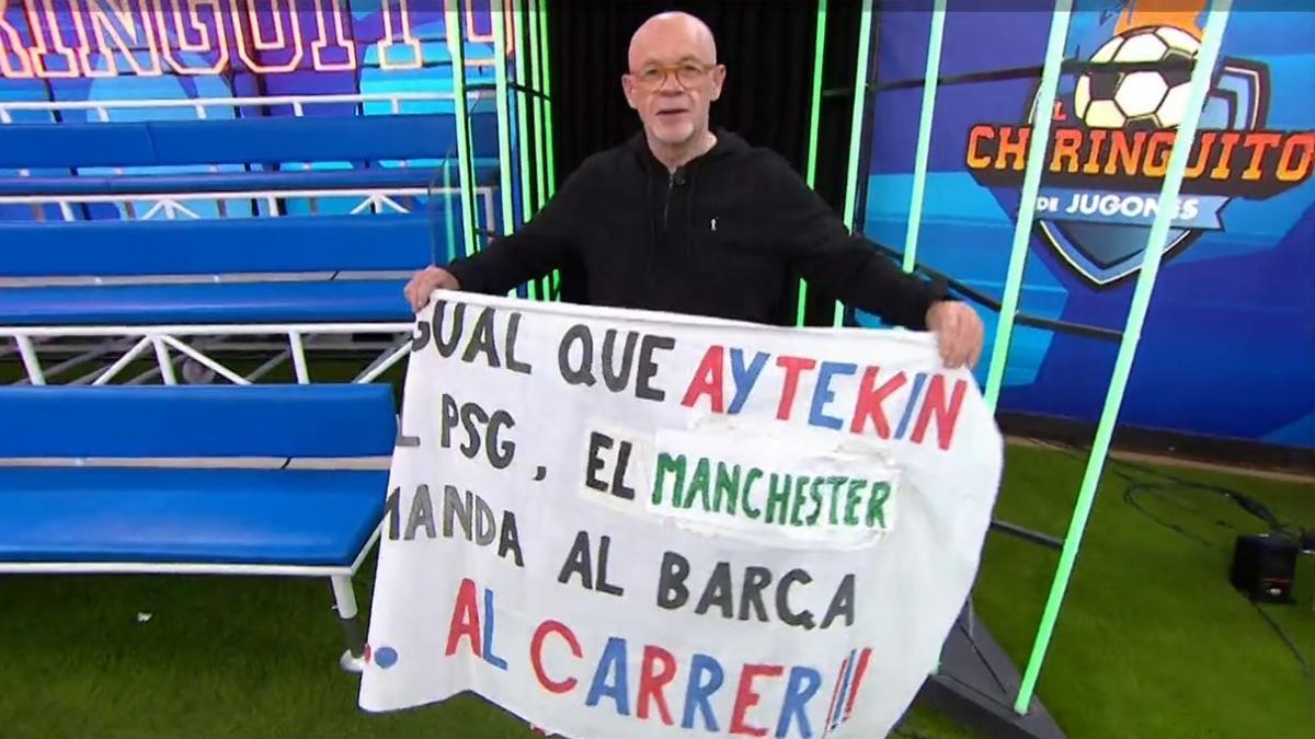 Se repite la historia la pancarta de Duro para celebrar la eliminación