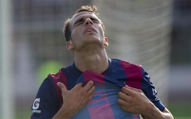 Sandro Ramírez en una imagen del partido del sábado en Helsinki Sandro Ramírez en una imagen del partido del sábado en Helsinki