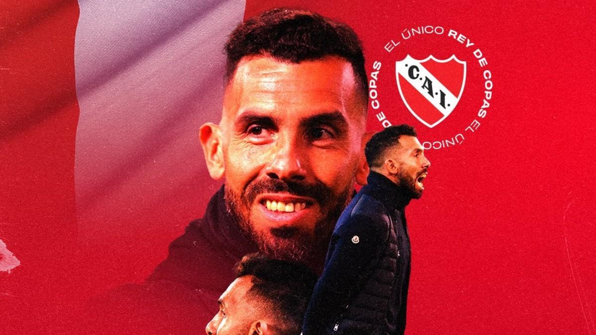 Carlos Tévez, nuevo técnico del Independiente argentino