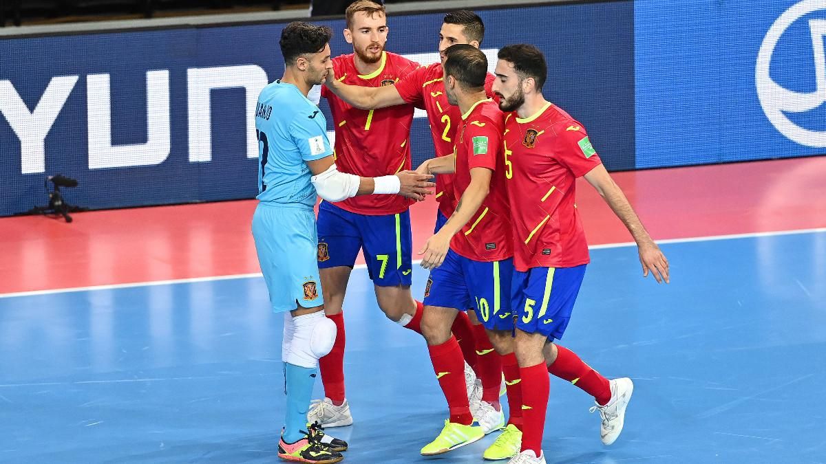 La Selección española celebra una acción durante el europeo La Selección española celebra una acción durante el europeo