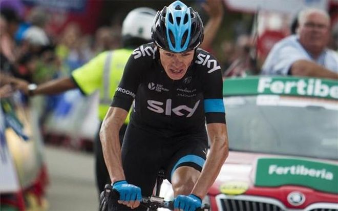 Froome, durante la etapa Froome, durante la etapa