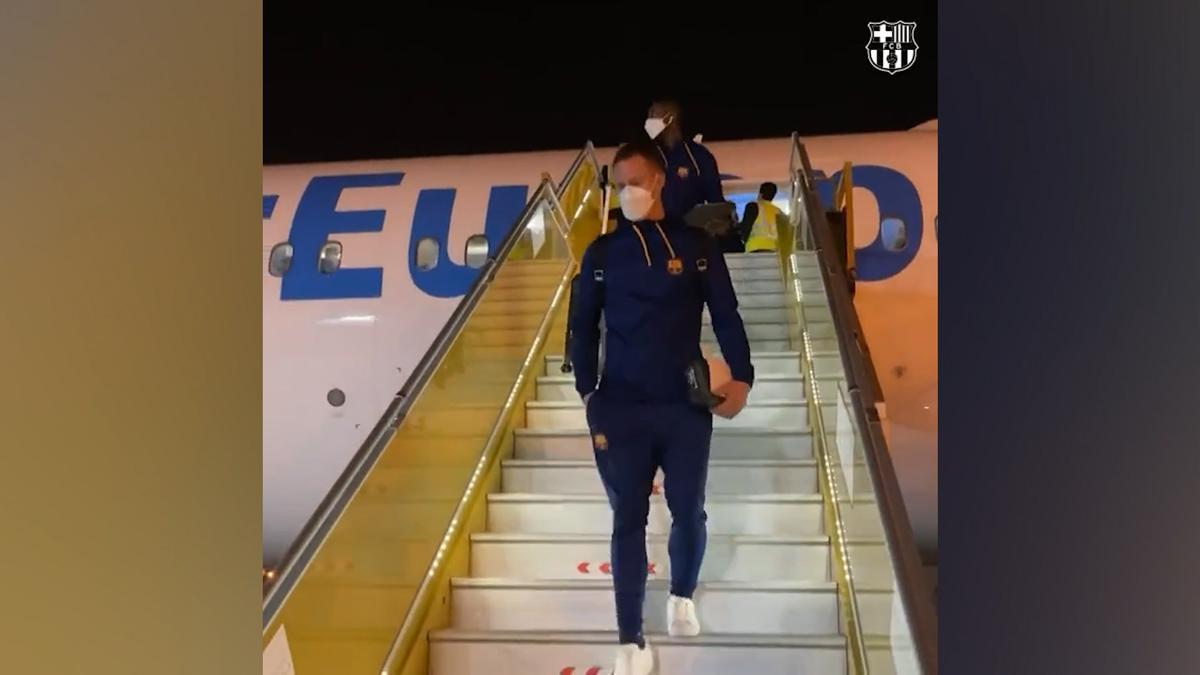 Así ha sido la llegada del Barça a Riad