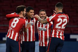 Jugadores del Atlético en el Wanda Metropolitano Jugadores del Atlético en el Wanda Metropolitano