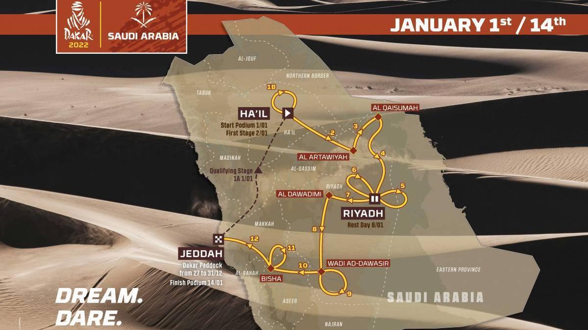 Recorrido Rally Dakar 2022